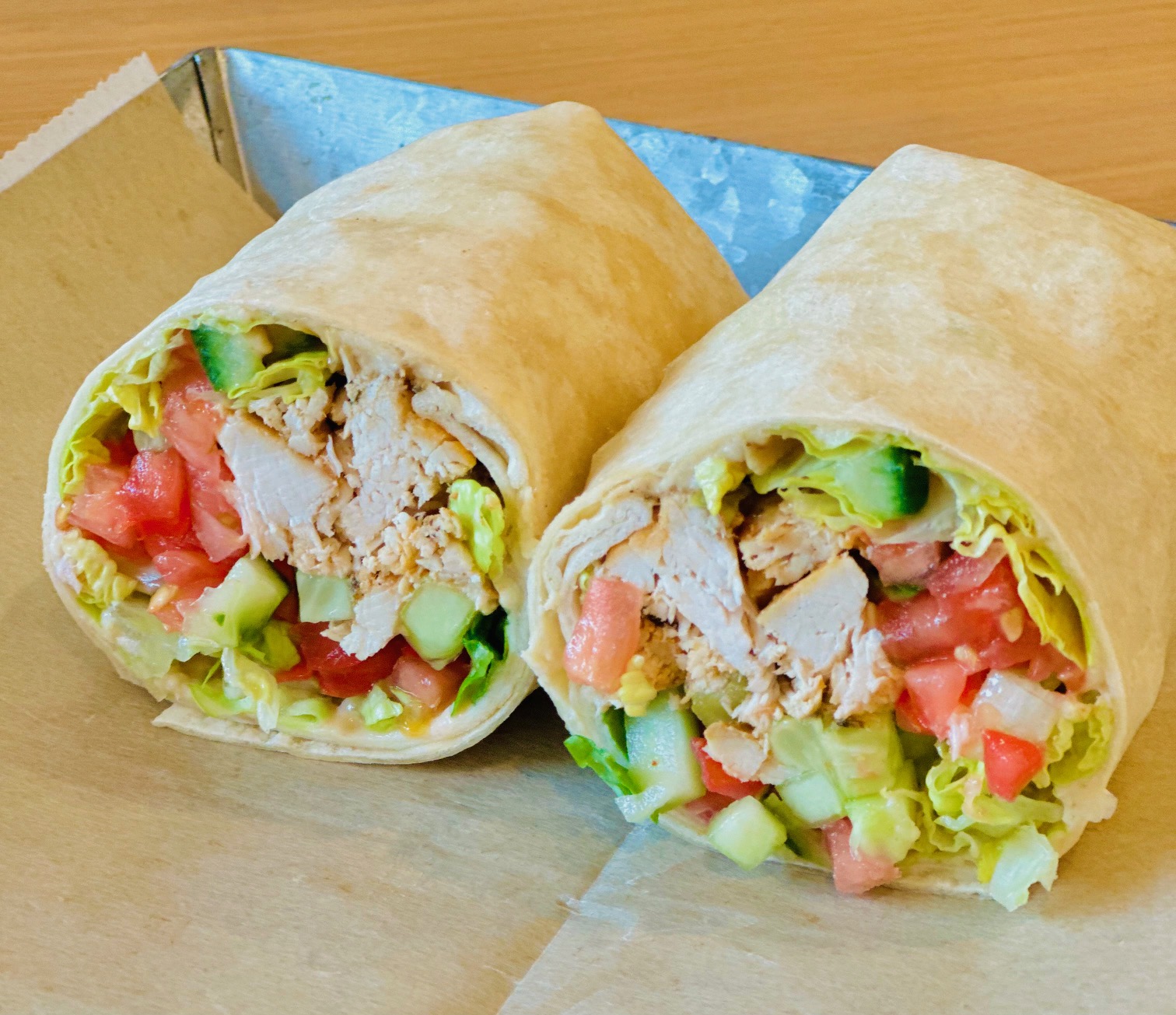 Chicken Hummus 	Wrap