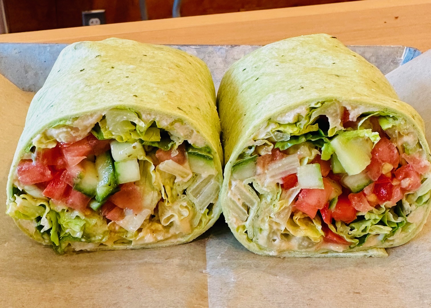 Veggie Hummus Wrap (VEGAN)